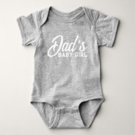 Papa's Baby Meisje Schattige Grijs Romper