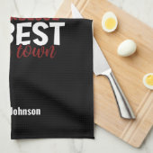 Papa's barbecue de beste in de stad Vaderdag Theedoek (Quarter Fold)