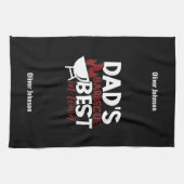 Papa's barbecue de beste in de stad Vaderdag Theedoek (Horizontaal)