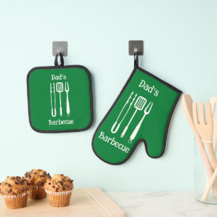 Papa's Barbecue Grilling Ovenwant & Pannenlap Set