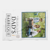 Papa's Barbeque | Vaderdag BBQ-fotohanddoek Theedoek (Horizontaal)