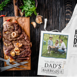 Papa's Barbeque | Vaderdag BBQ-fotohanddoek Theedoek