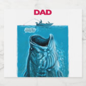 Papa's Bass Boat Bier Etiket (Enkel label)