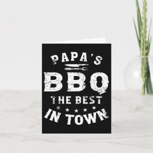 Papa's Bbq de beste in de stad Grappige Vaderdag  Kaart