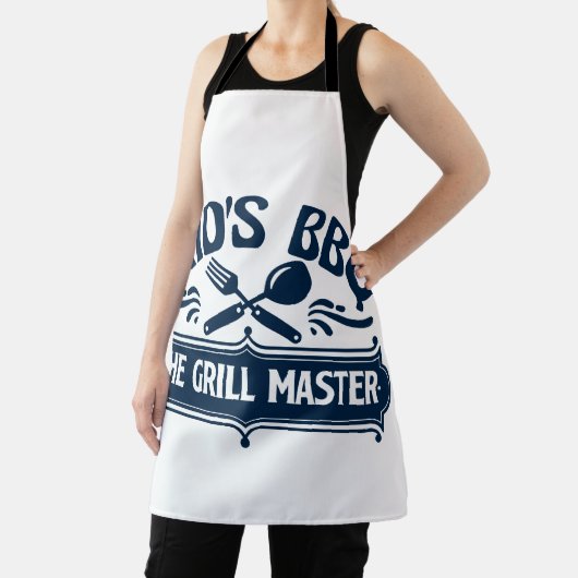 Papa's BBQ de Grill Master Vaderdag Gifts Schort (Insitu)