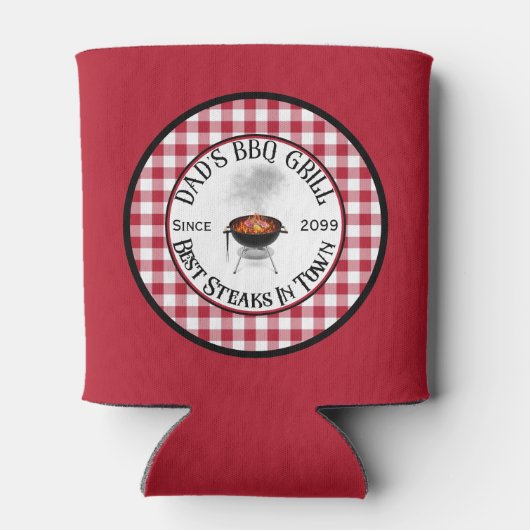 Papa's BBQ Grill Beste Steaks in de stad Blikjeskoeler (Achterkant)