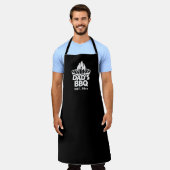 Papa's BBQ Grill Logo Black Schort (Gedragen)