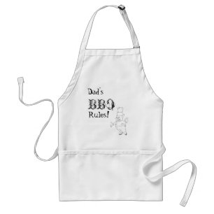 Papa's BBQ Rules! 2 Standaard Schort