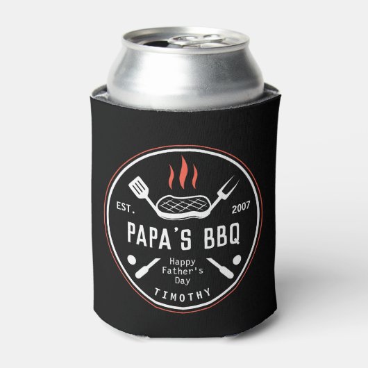 Papa's BBQ Vaderdag Koelbox Blikjeskoeler (Blikje Voorkant)