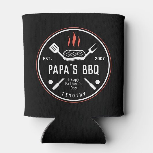 Papa's BBQ Vaderdag Koelbox Blikjeskoeler (Achterkant)
