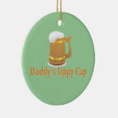 Papa's Beer Sippy Keramisch Ornament (Rechts)