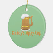 Papa's Beer Sippy Keramisch Ornament (Links)