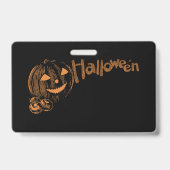 Papa's Bende van Halloween Jack-o-lantaarns Badge (Achterkant)