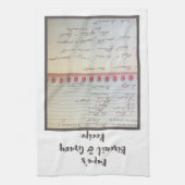 Papa's beroemde koekjes en korrelige handgeschreve theedoek (Verticaal)