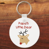 Papa's Beste T-shirts en cadeautjes Sleutelhanger (Voorkant)