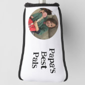 Papa's beste vriend(in) Foto Golf Putter Hoesje Golfheadcover (Draai 90)