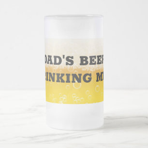 Papa's bier Drink Mok Mok van geblazen glas