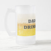 Papa's bier Drink Mok Mok van geblazen glas (Links)