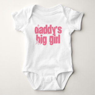 Papa's Big Girl Typografie Romper
