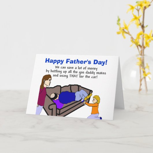 Papa's bijdrage Vaderdag Kaart (Gele Bloem)