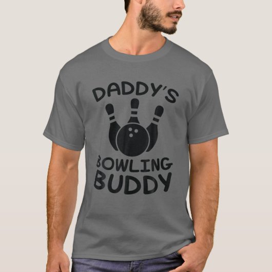 Papa's Bowling Buddy - Kinder Bowler T-shirt (Voorkant)