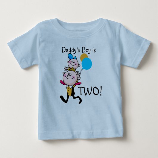 Papa's Boy  Birthday T-shirt (Voorkant)
