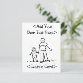 Papa's Boy Briefkaart (Staand voorkant)