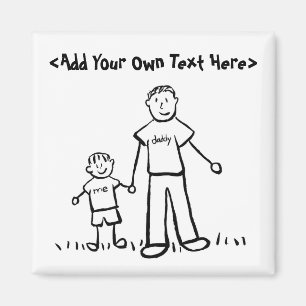 Papa's Boy Custom Family Magnet