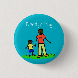 Papa's Boy Family Art Custom Pendant Buttonnen Ronde Button 3,2 Cm