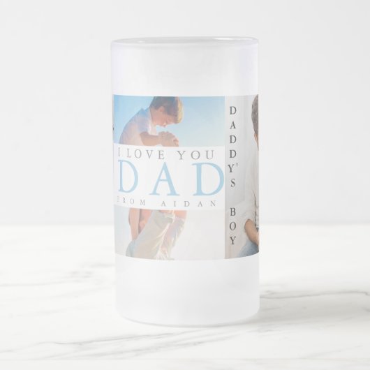 Papa's Boy - Foto Collage Matglas Bierpul (Center)