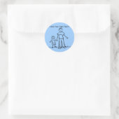 Papa's Boy Sticker (Names-tekst aanpassen) (Tas)