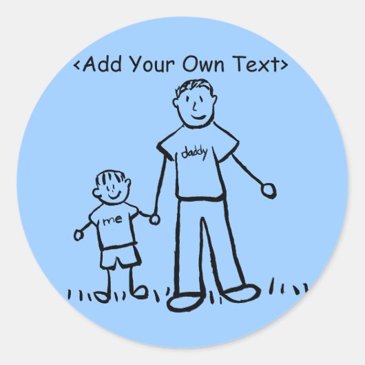 Papa's Boy Sticker (Names-tekst aanpassen) (Voorkant)