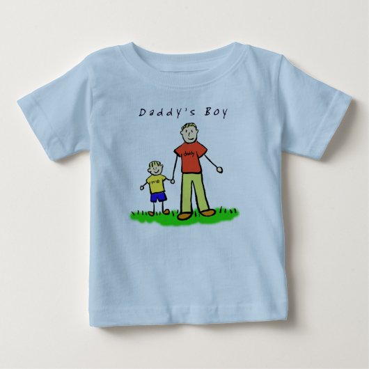 Papa's Boy T-Shirt (Blond Drawing Front Side) (Voorkant)