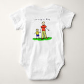 Papa's Boy T-Shirt (Blond Tekening Beide kanten) (Achterkant)