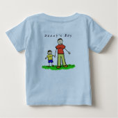 Papa's Boy T-Shirt (Brunette Drawing Back Sides) (Achterkant)