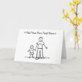 Papa's Boy Wenskaart Kaart (Gele Bloem)