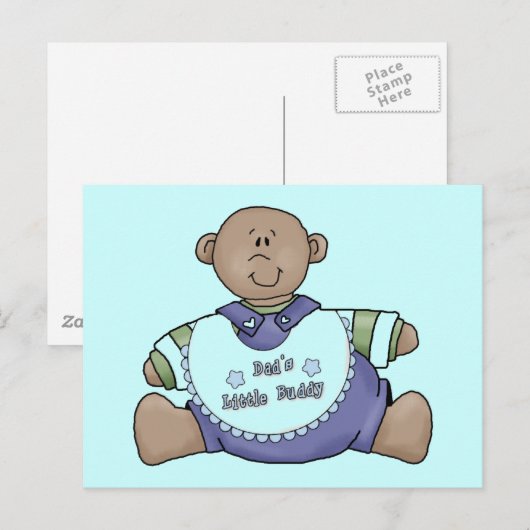 Papa's Buddy African American Tshirts and Gifts Briefkaart (Voorkant / Achterkant)