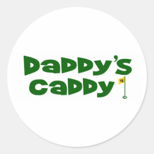 Papa's caddy 2 ronde sticker