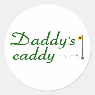 Papa's Caddy 3 Ronde Sticker