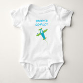 Papa's Co Pilot Baby Jersey Bodysuit (Voorkant)