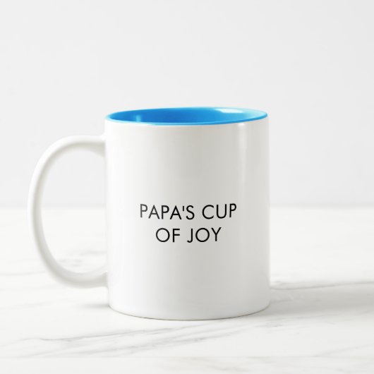 Papa's Cup of Joy Funny Coffee Mok (Links)
