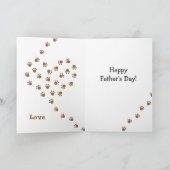 Papa's Dachshund Cartoon Plaid Kaart (Binnen)