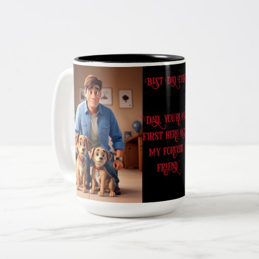 Papa's Day: De ultieme Vaderdag Gift mok (Voorkant links)