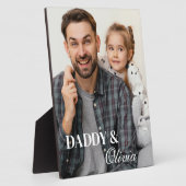 Papa's Day Plaque Fotoplaat (Zijkant)