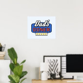 Papa's diner - grappige Thuiskaak Poster (Thuiskantoor)