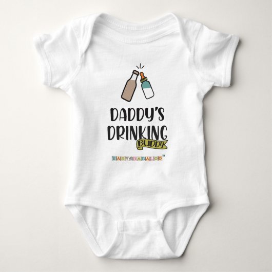 Papa's Drink Boeddy Baby Bodysuit (Voorkant)