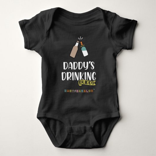 Papa's Drink Boeddy Baby Bodysuit (Voorkant)