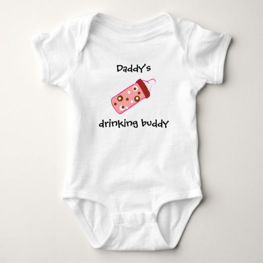 "Papa's Drink Boeddy" Play Suit Romper (Voorkant)