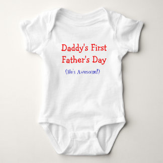 Papa's eerste Vaderdag Baby Onsie Romper