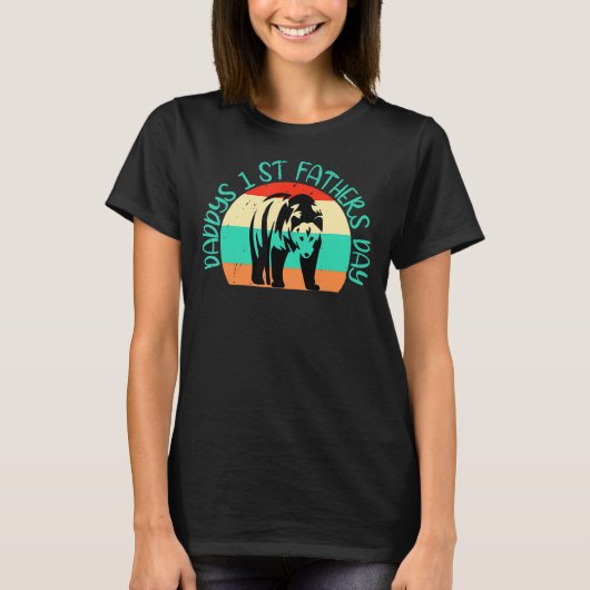 Papa's eerste Vaderdag T-shirt (Voorkant)